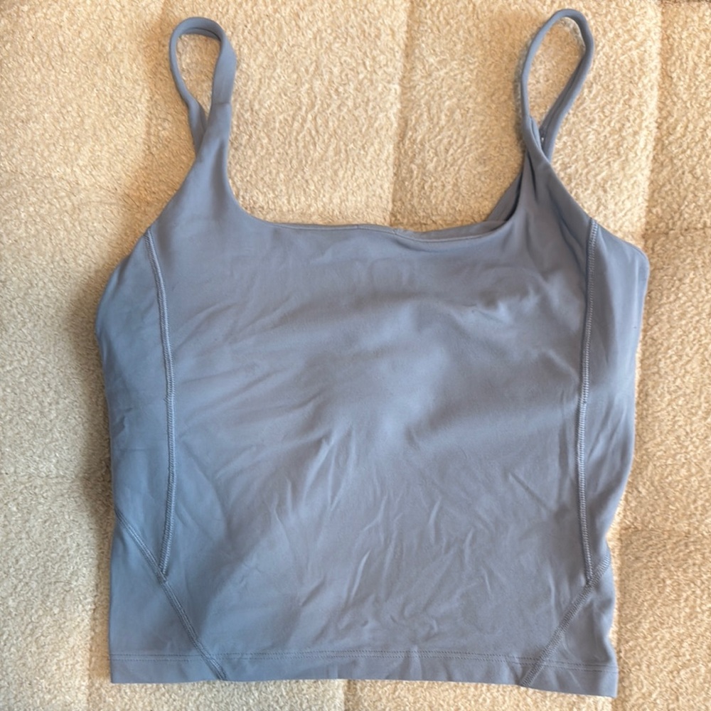 Lululemon Strappy Nulu Shelf Tank Top
Chambray